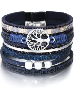 Tree of Life Bracelet blue