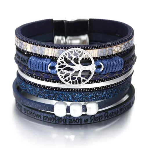 Tree of Life Bracelet blue