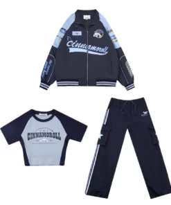 cinnamoroll racer jacket, pant and waist