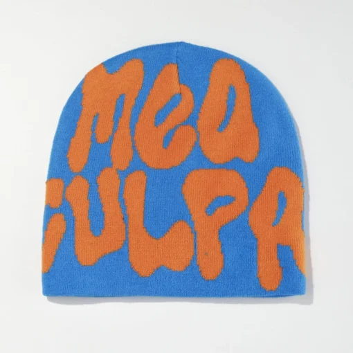 Mea-Culpa-Beanie-blue-and-orange