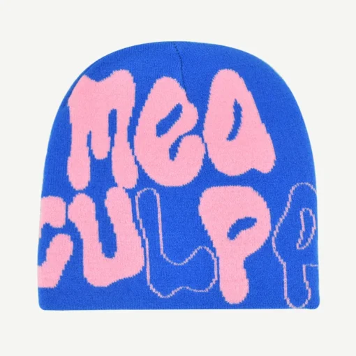 Mea-Culpa-Beanie-blue-and-pink 2
