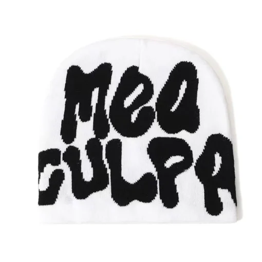 Mea-Culpa-Beanie-white-and-black
