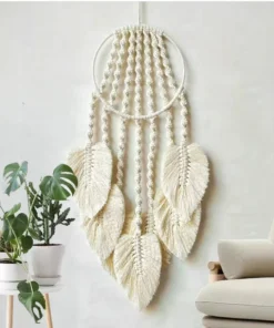 Creative Woven Leaves Tapestry Wall Decor