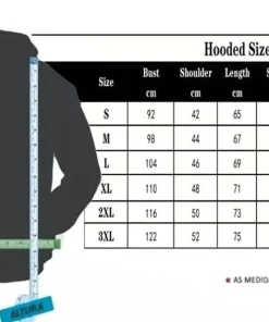 foltyn family hoodie size chart